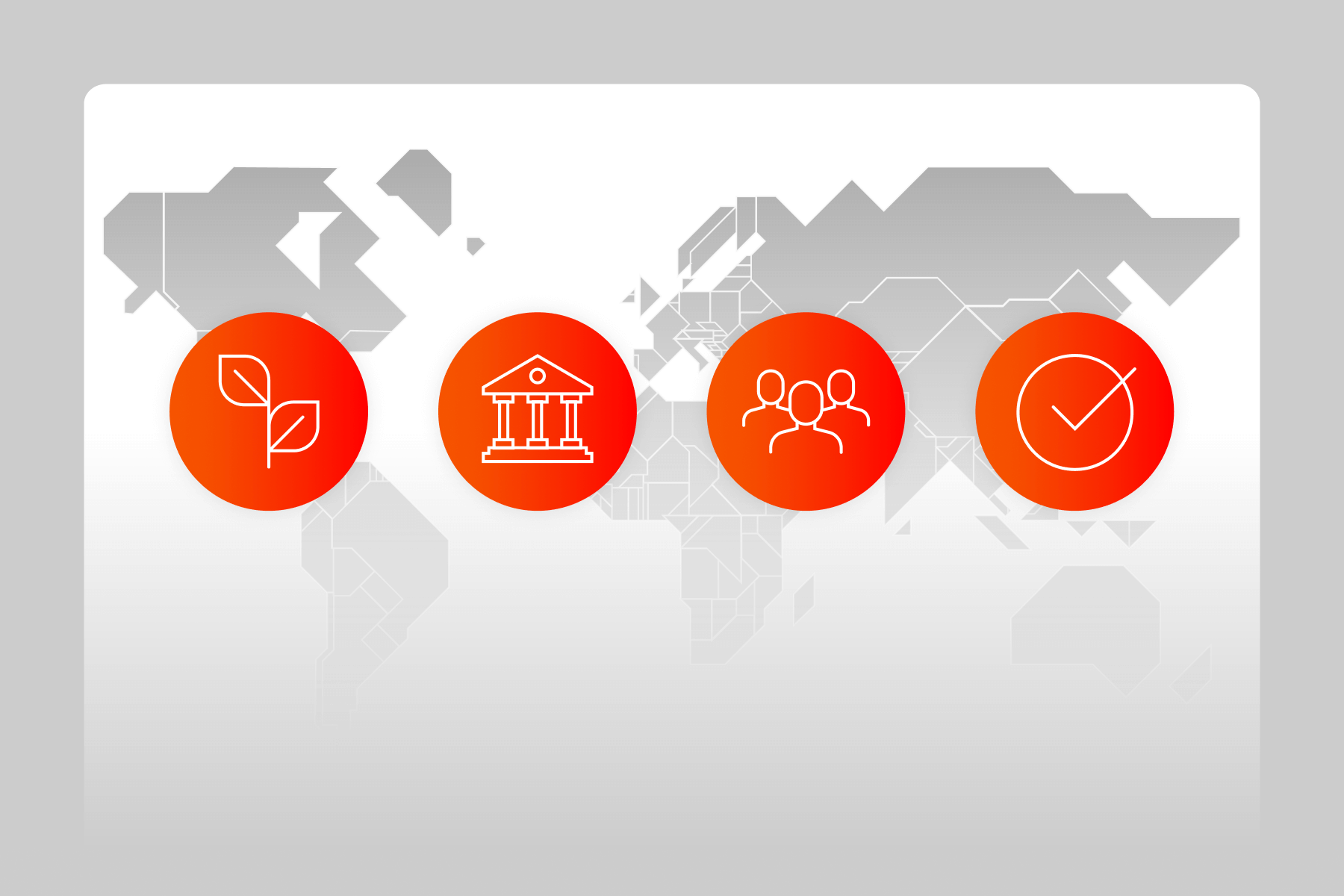 An illustration demonstrating the global reach and regional expertise of Morningstar data analysts.