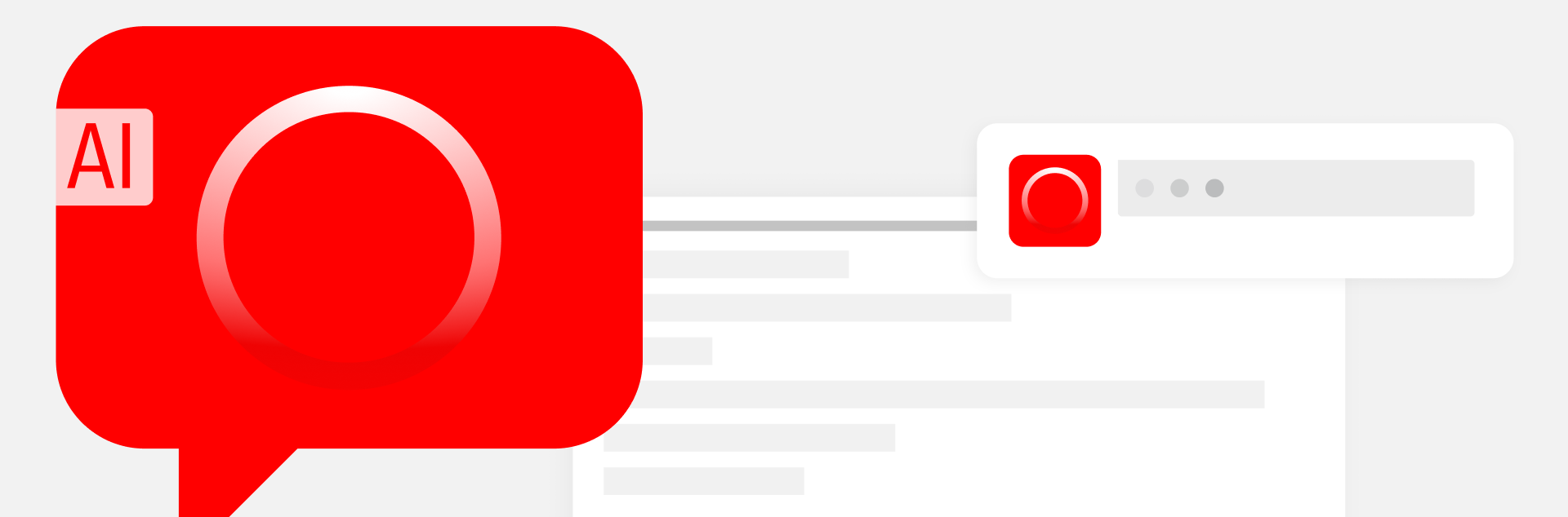 Morningstar Icon in Chat bubble icon and abstract illustrations.