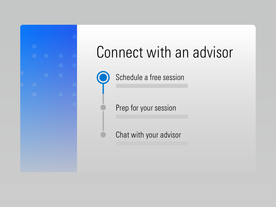 An illustration showing an advisor support interface in Personal Finance Builder.