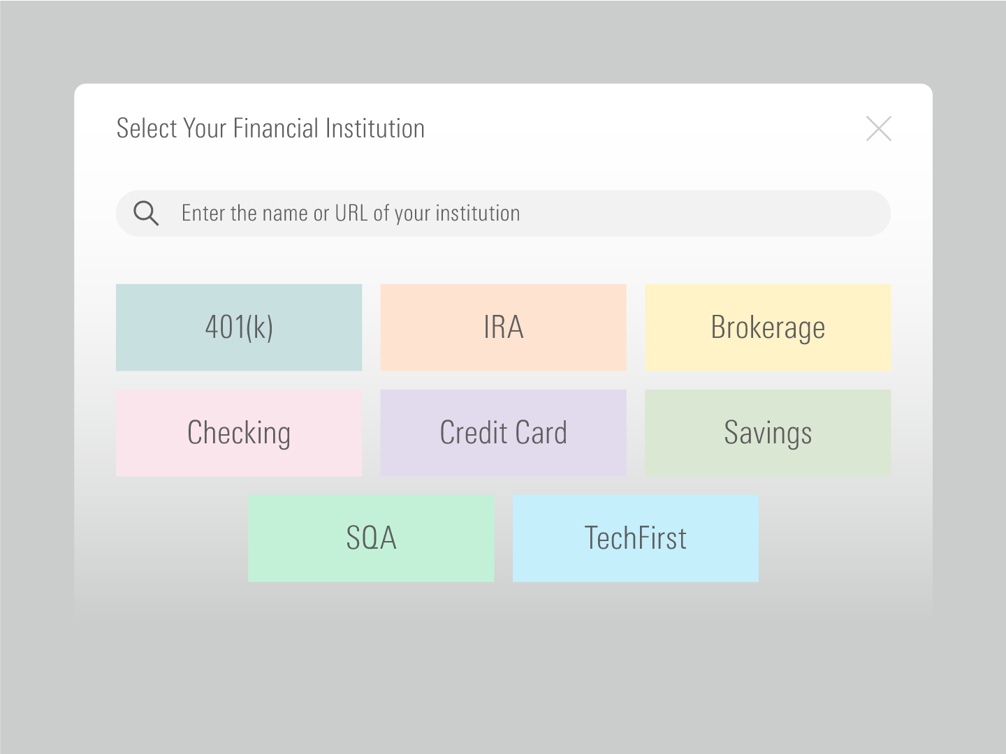 A decorative image used to represent Client-Permissioned Account Aggregation available with ByAllAccounts.