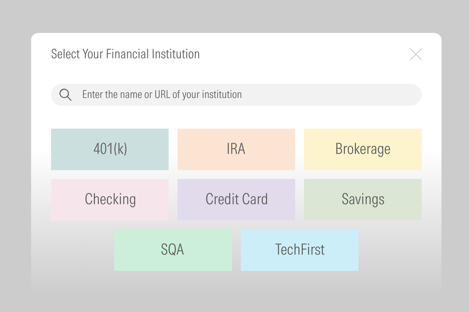 A decorative image used to represent Client-Permissioned Account Aggregation available with ByAllAccounts.