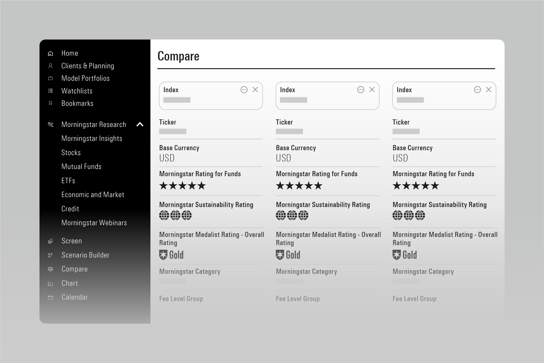An illustration showing a user-friendly interface module in Direct Advisory Suite.
