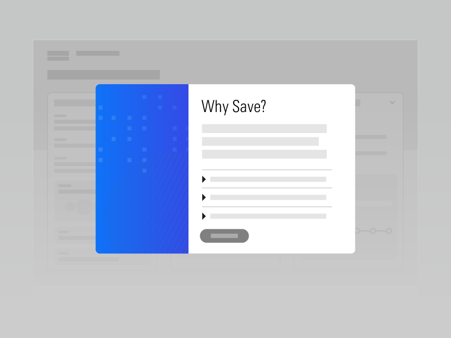 An illustration showing an educational insights interface in Personal Finance Builder.