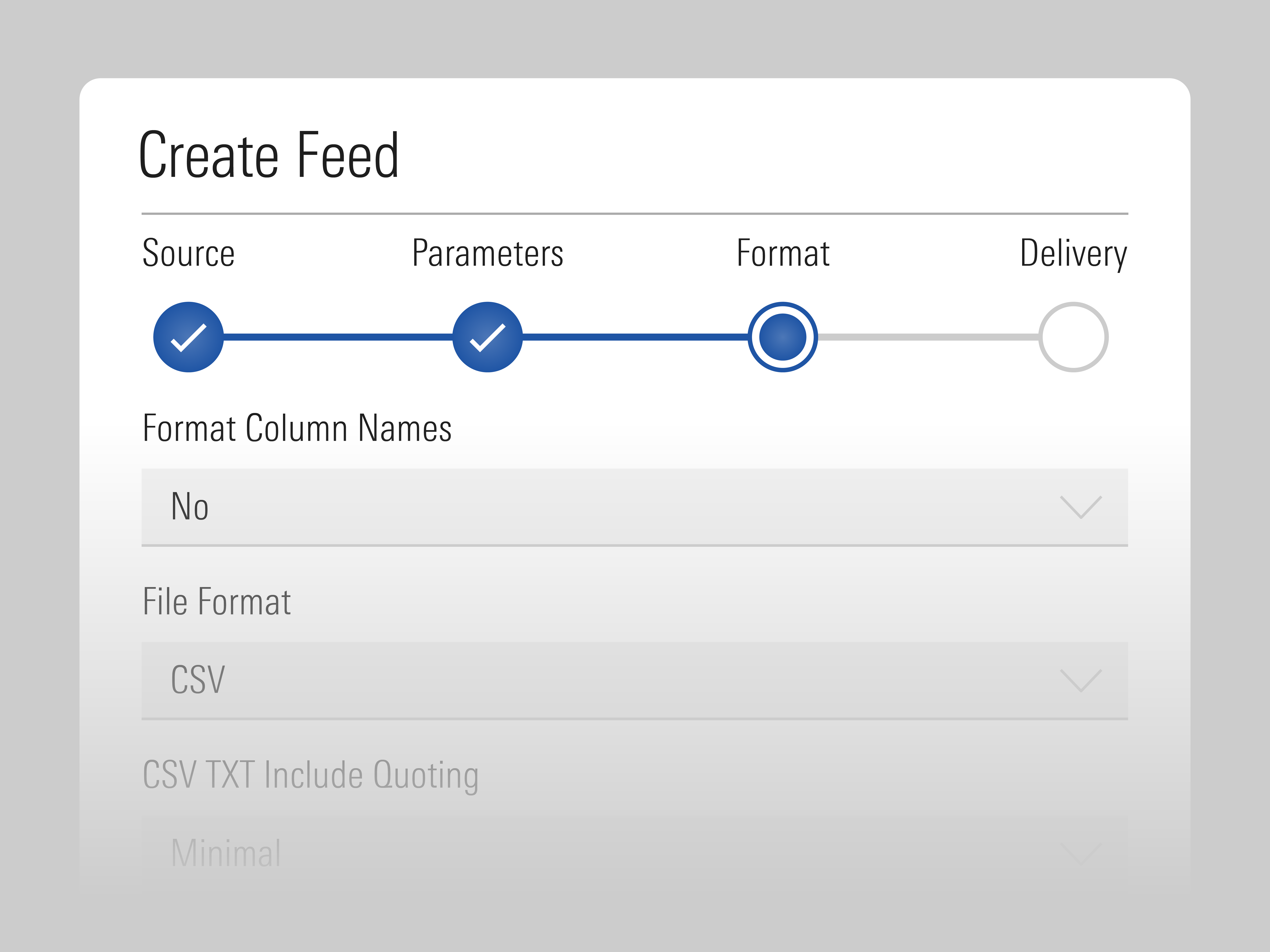 An illustration showing how to create a data feed in Morningstar Direct.